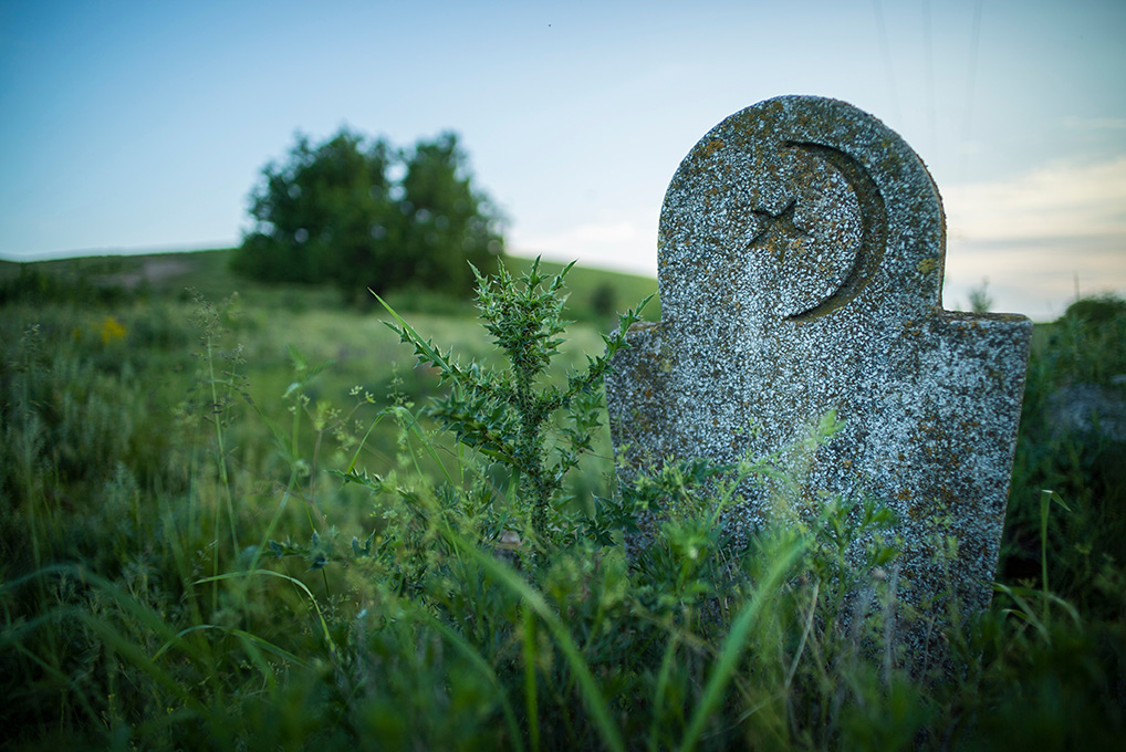 Abandoned Muslim tomb stone